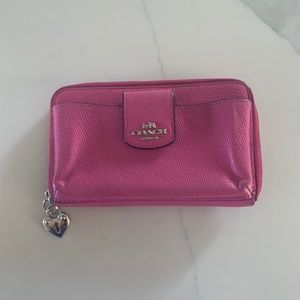 Pink coach wallet